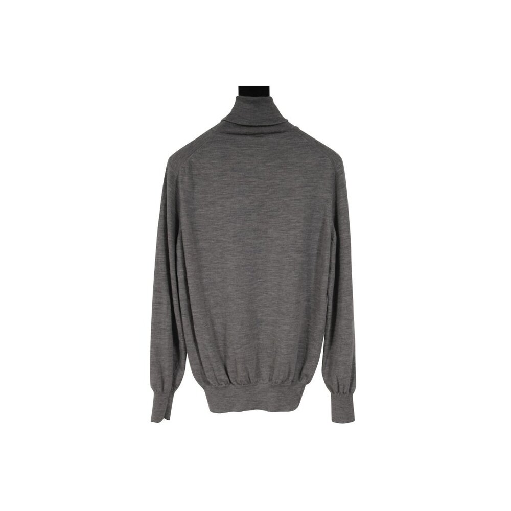 Brunello Cucinelli Mens Turtleneck Sweater Size XL IT 52 Gray Wool Cashmere
